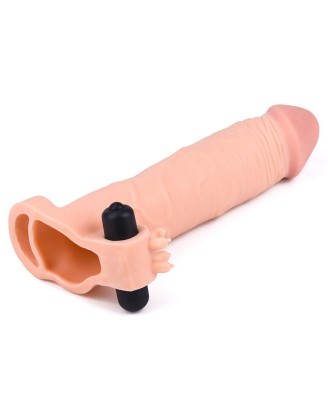 Add 3"" Pleasure X Tender Vibrating Penis Sleeve