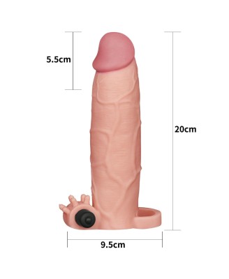 Add 3"" Pleasure X Tender Vibrating Penis Sleeve