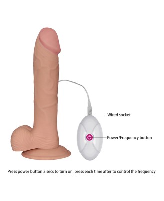 9"" The Ultra Soft Dude Vibrating
