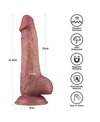 8.5'' Vibrating Dual Density Power Cock