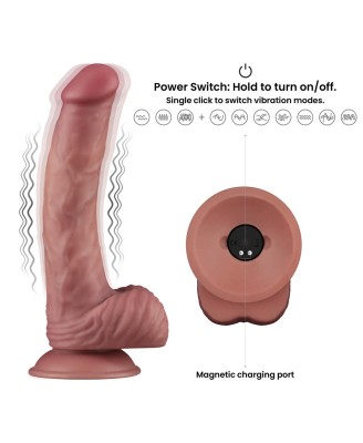 9'' Vibrating Dual Density Power Cock