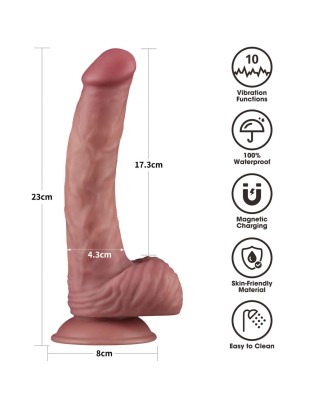 9'' Vibrating Dual Density Power Cock