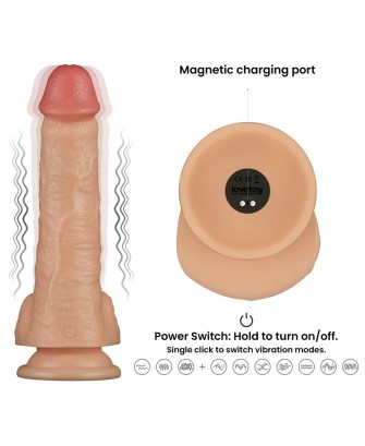 8'' Vibrating Power Basics Cock