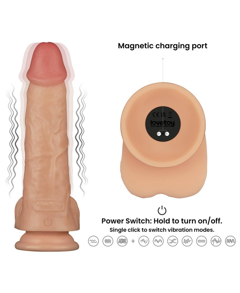 9'' Vibrating Power Basics Cock