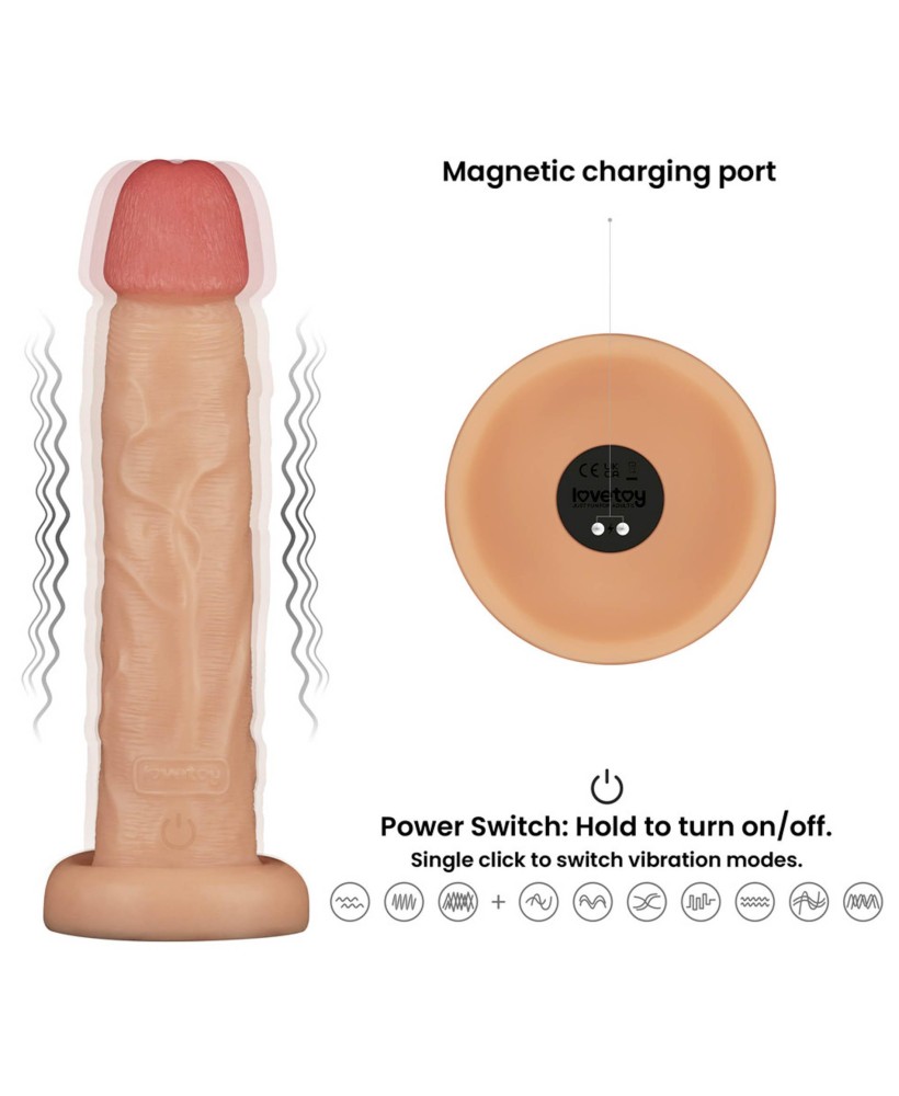 10'' Vibrating Power Basics Cock