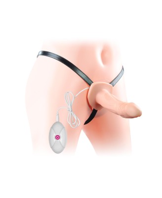 Vibrating Unisex Hollow Strap On