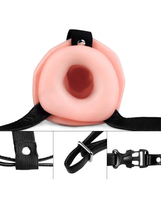 Vibrating Unisex Hollow Strap On