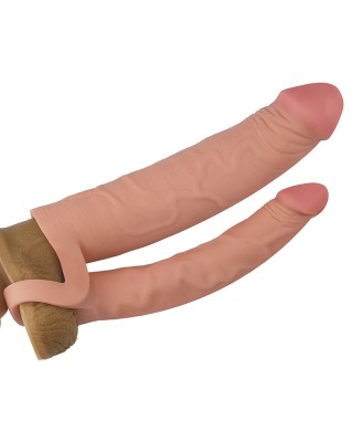 Add 2"" Pleasure X Tender Double Penis Sleeve