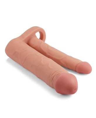 Add 2"" Pleasure X Tender Double Penis Sleeve