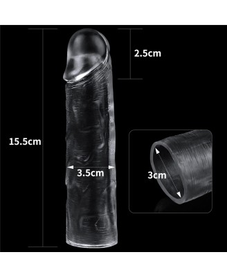 Flawless Clear Penis Sleeve Add 1''