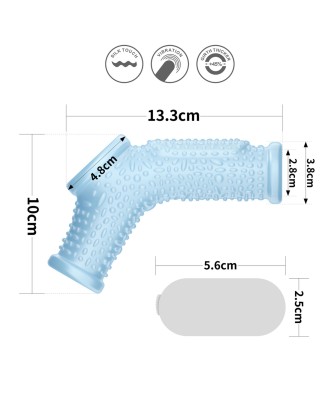Vibrating Drip Knights Ring with Scrotum Sleeve