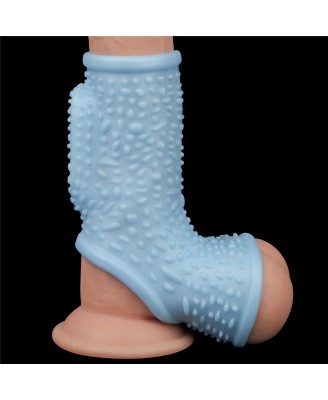 Vibrating Drip Knights Ring with Scrotum Sleeve