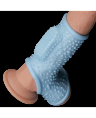 Vibrating Drip Knights Ring with Scrotum Sleeve