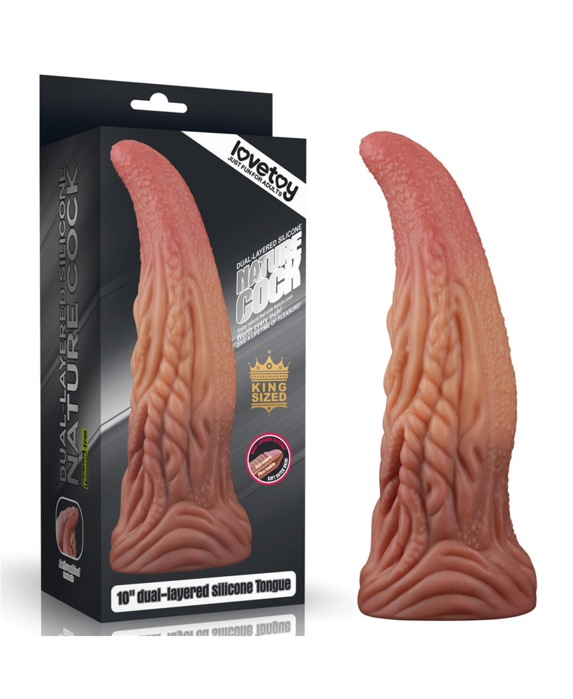 10'' Dual layered Platinum Silicone Tongue