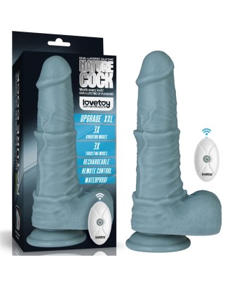 11'' Rechargeable Thrusting and Vibrating Silicone Dildo with Remote