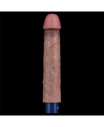 9" REAL SOFTEE Rechargeable Silicone Vibrating Dildo