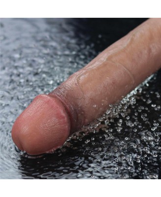 9" REAL SOFTEE Rechargeable Silicone Vibrating Dildo