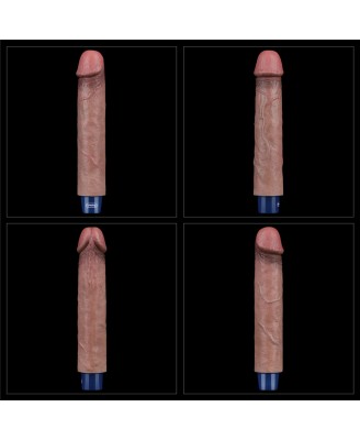 9" REAL SOFTEE Rechargeable Silicone Vibrating Dildo