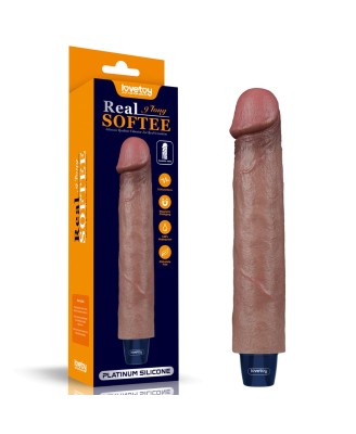 9" REAL SOFTEE Rechargeable Silicone Vibrating Dildo