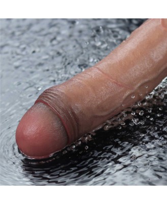 10.5" REAL SOFTEE Rechargeable Silicone Vibrating Dildo