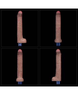 10.5" REAL SOFTEE Rechargeable Silicone Vibrating Dildo