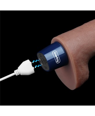 10.5" REAL SOFTEE Rechargeable Silicone Vibrating Dildo