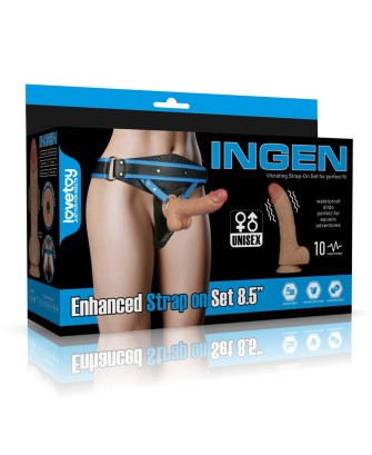 Vibrating Enhanced Strap on Set 8.5'' XS/S/M