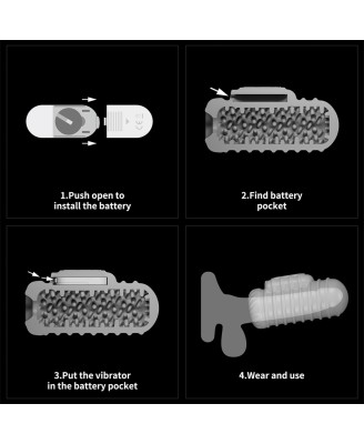 Knights Ring Vibrating Dual Purpose Sleeve-Wavy