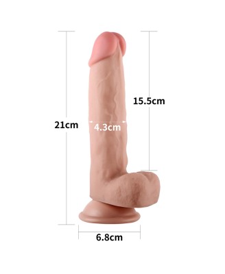 8'' Sliding-Skin Dildo