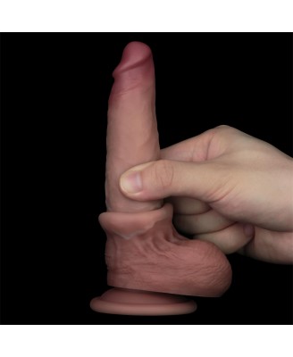 7'' Sliding Skin Pro II Dual Layer Silicone Dong