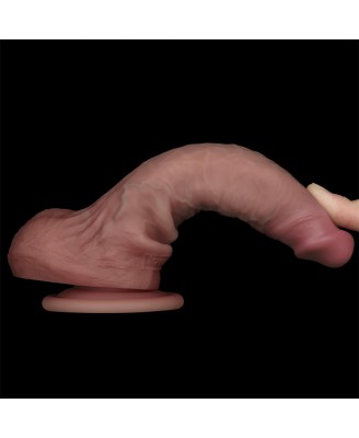 7'' Sliding Skin Pro II Dual Layer Silicone Dong
