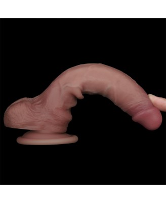 7.5'' Sliding Skin Pro II Dual Layer Silicone Dong