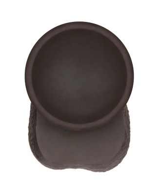 8'' Sliding Skin Pro II Dual Layer Silicone Dong (Black)