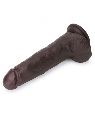 8.5'' Sliding Skin Pro II Dual Layer Silicone Dong (Black)