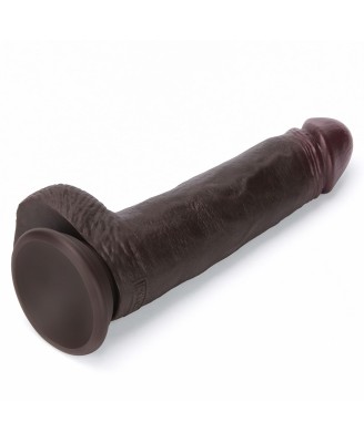 8.5'' Sliding Skin Pro II Dual Layer Silicone Dong (Black)