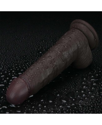 8.5'' Sliding Skin Pro II Dual Layer Silicone Dong (Black)