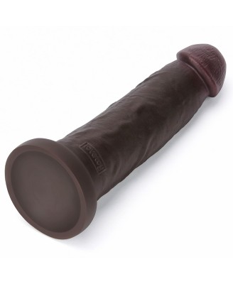 9'' Sliding Skin Pro II Dual Layer Silicone Dong (Black)