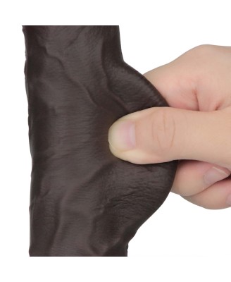 10'' Sliding Skin Pro II Dual Layer Silicone Dong