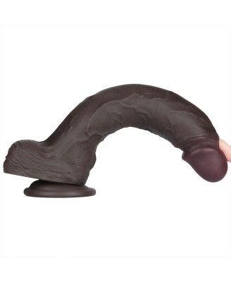 10'' Sliding Skin Pro II Dual Layer Silicone Dong