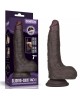 7'' Sliding Skin Pro II Dual Layer Silicone Dong (Black)