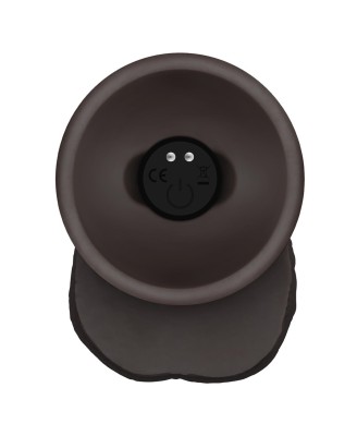 8.5"8.5" Vibrating Sliding Skin Pro II Silicone Dong (Black)