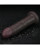 9" Vibrating Sliding Skin Pro II Dual Layer Silicone Dong