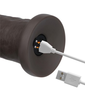 9" Vibrating Sliding Skin Pro II Dual Layer Silicone Dong