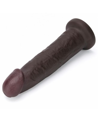 9" Vibrating Sliding Skin Pro II Dual Layer Silicone Dong