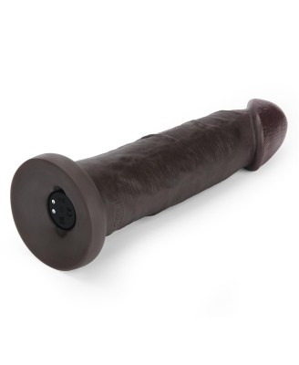 9" Vibrating Sliding Skin Pro II Dual Layer Silicone Dong