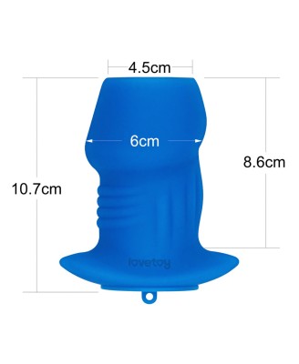 Ribbed Peeper Silicone Anal Plug
