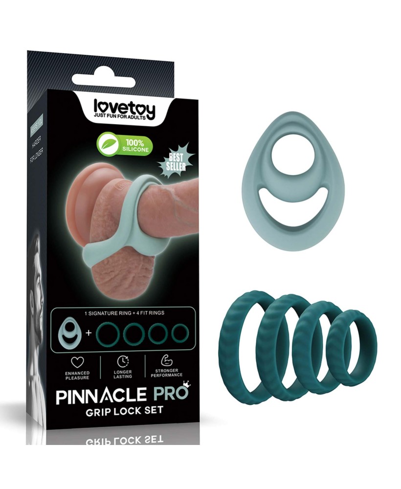 Pinnacle Pro Grip Lock Set Cock Ring