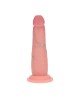 Dual Density Silicone Realistic Sliding Skin Dildo - 6" / 15,5 cm - Flesh