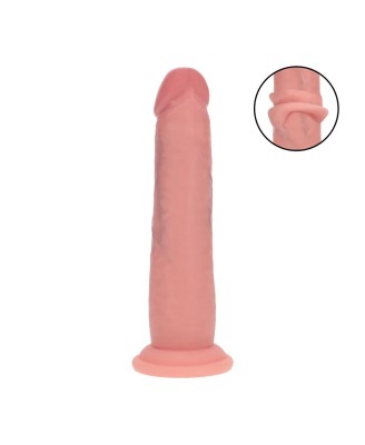 Dual Density Silicone Realistic Sliding Skin Dildo - 7" / 18,5 cm - Flesh