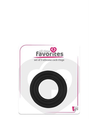 ALL TIME FAVORITES 3 SILICONE COCKRINGS